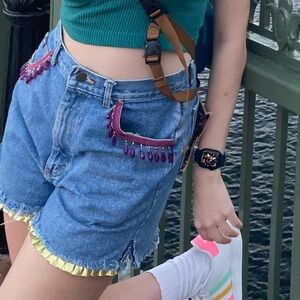 Lee Levi’s Jean Shorts with Added Embellishments